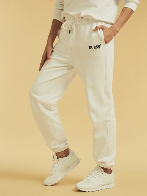 Pantalon De Jogging Logo Guess Blanc