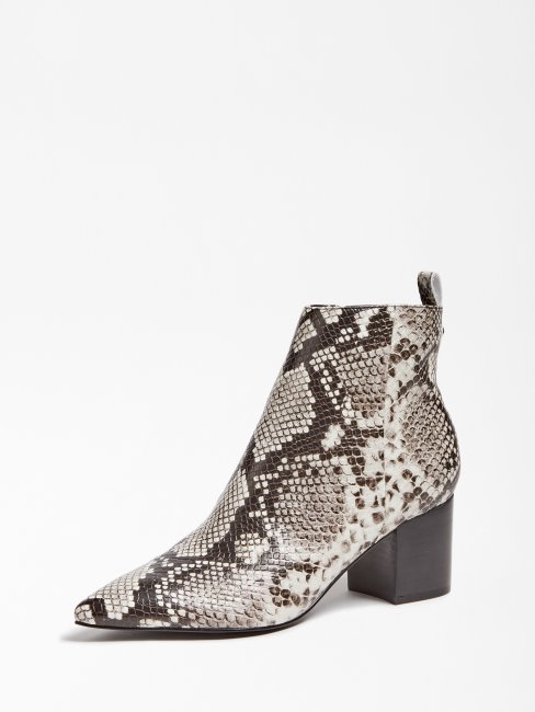 Bottine En Gelée Grise à Imprimé Python Guess