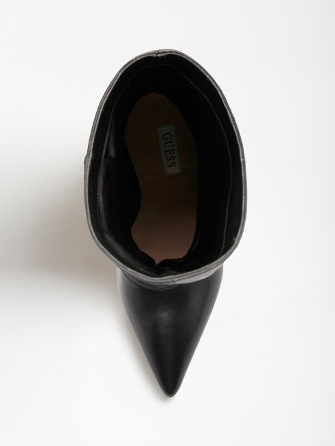 Bottines Guess Samwell En Cuir Véritable Noir