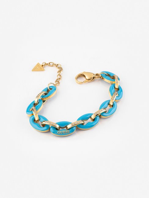 Bracelet Bleu Clair à Maillons Pop Guess