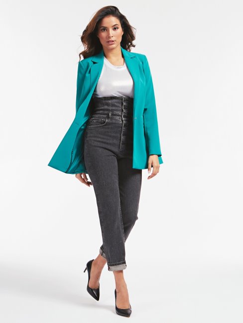 Pantalon Denim Coupé Relax Noir Guess