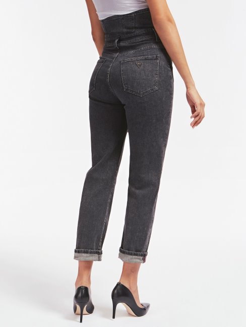 Pantalon Denim Coupé Relax Noir Guess
