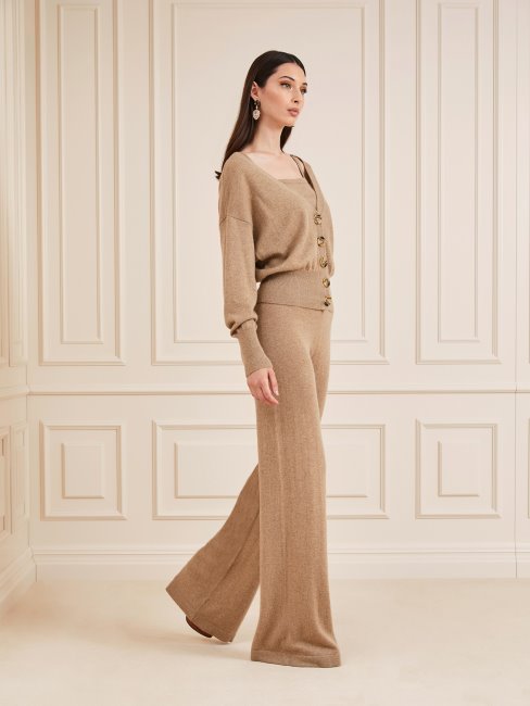 Top Pull En Cachemire Marciano Beige Guess