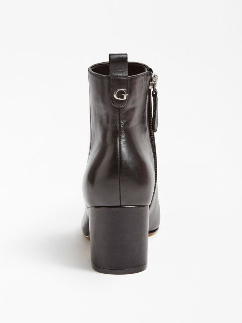 Jelly Bottine En Cuir Véritable Guess Noir