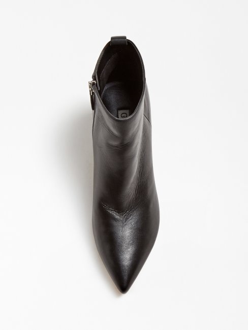 Jelly Bottine En Cuir Véritable Guess Noir