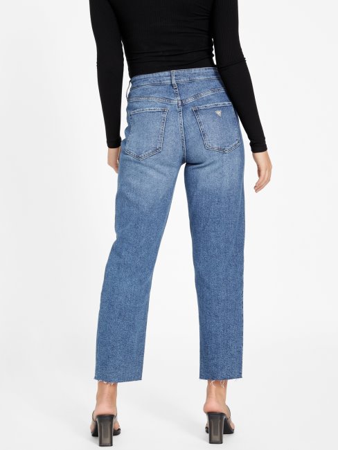 Guess - Jean Droit Effet Vieilli Doja Medium Destroy