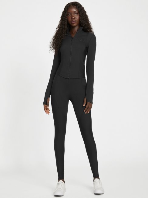 Guess Veste Zippée Ikram Noir De Jais