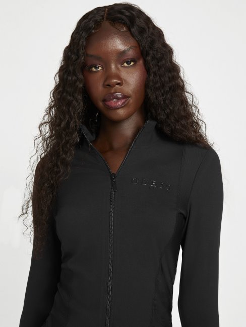 Guess Veste Zippée Ikram Noir De Jais
