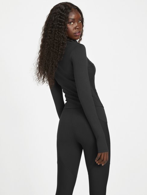 Guess Veste Zippée Ikram Noir De Jais