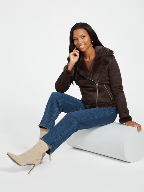 Veste En Peau Lainée Guess Lavin Coupe De Joe