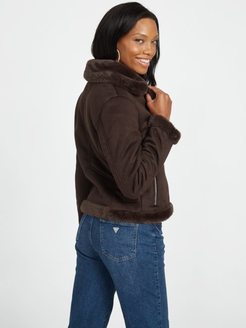 Veste En Peau Lainée Guess Lavin Coupe De Joe