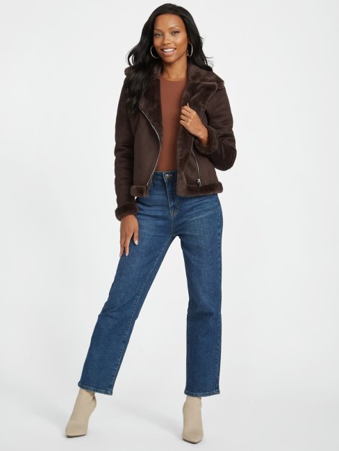 Veste En Peau Lainée Guess Lavin Coupe De Joe