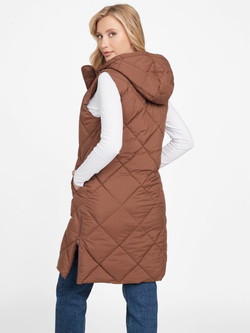 Gilet Matelassé Long En Pin Pleureur Eco Venna Guess