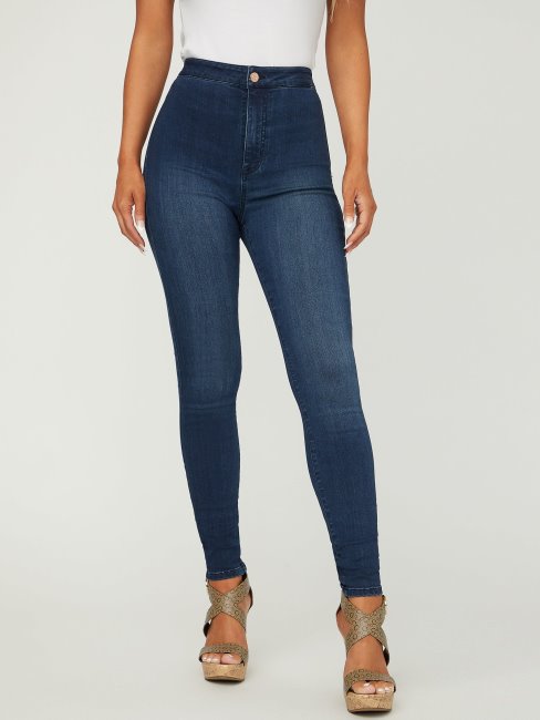 Jean Incurvé à Taille Ultra-haute Guess Eco Nova Délavé Foncé