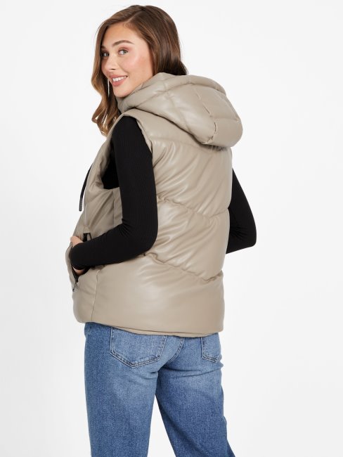 Mocassin Calah Gilet Matelassé En Similicuir Guess