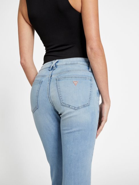 Guess Eco Lyllah Jean Bootcut Taille Mi-haute Délavé Clair