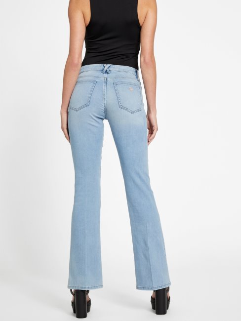 Guess Eco Lyllah Jean Bootcut Taille Mi-haute Délavé Clair
