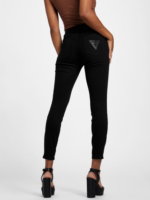 Jean Skinny Eco Brenda Taille Mi-haute Noir Guess