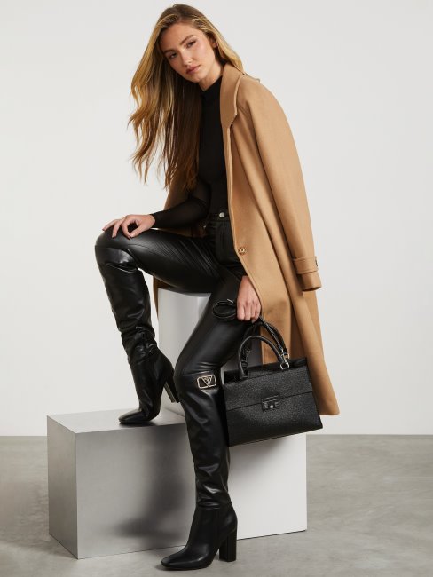 Manteau Guess Trèfle Taupe Grillé