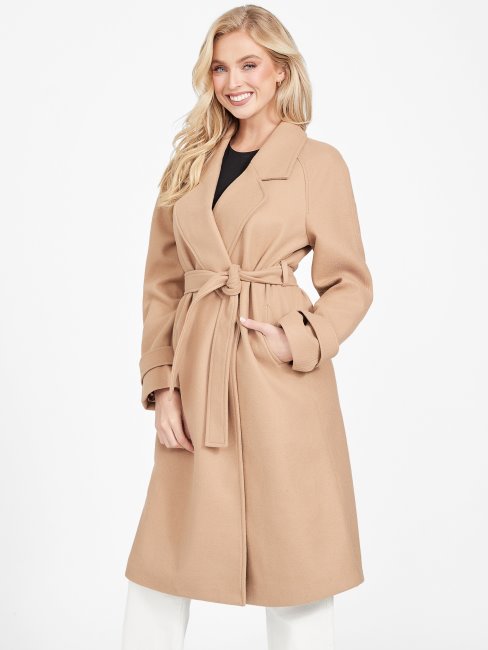 Manteau Guess Trèfle Taupe Grillé