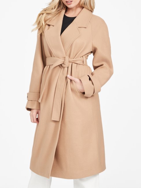 Manteau Guess Trèfle Taupe Grillé