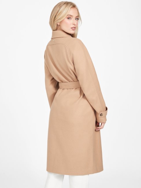 Manteau Guess Trèfle Taupe Grillé