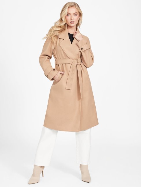 Manteau Guess Trèfle Taupe Grillé