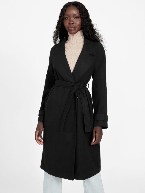 Manteau Guess Trèfle Noir De Jais