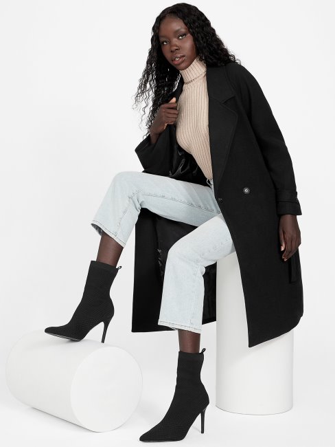 Manteau Guess Trèfle Noir De Jais