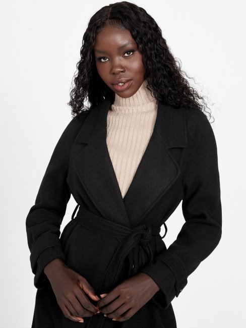 Manteau Guess Trèfle Noir De Jais