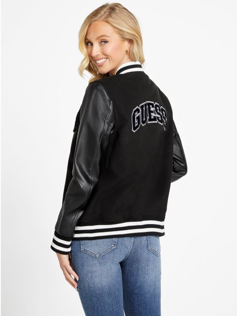 Veste Universitaire Carola Noire Jet Guess