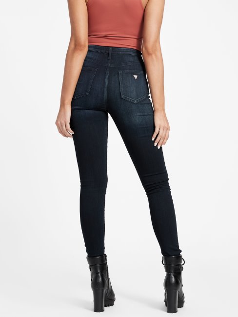 Guess Eco Simmone Jean Skinny Taille Haute Rinçage Lavage