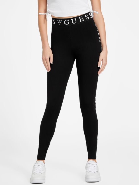 Legging Mailley Logo Guess Noir De Jais