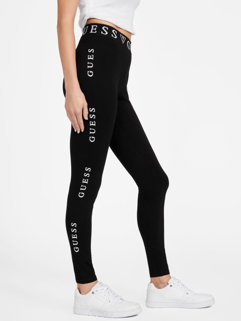 Legging Mailley Logo Guess Noir De Jais