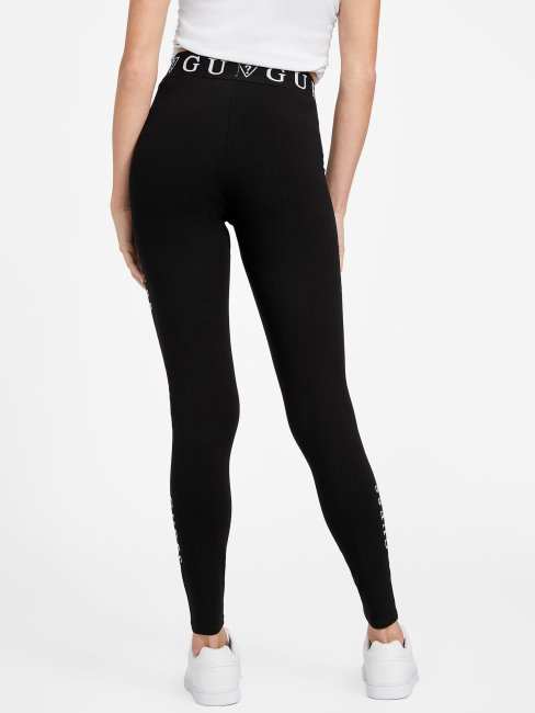 Legging Mailley Logo Guess Noir De Jais