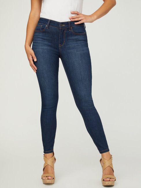 Jean Skinny Taille Mi-haute Guess Jaden Sculpt Délavé Foncé