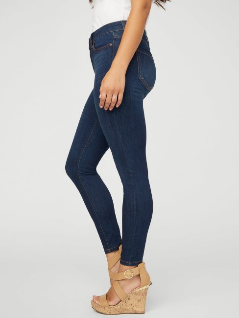 Jean Skinny Taille Mi-haute Guess Jaden Sculpt Délavé Foncé