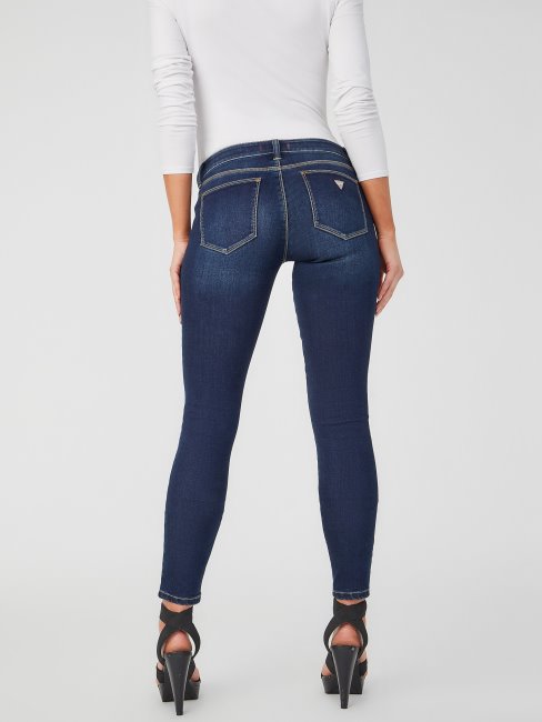 Jean Skinny Sienna Courbé à Taille Mi-haute Guess Foncé