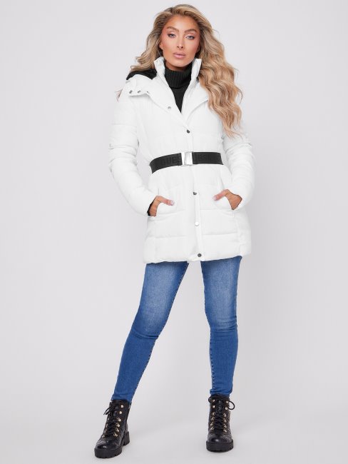 Doudoune Ilene Blanc Pur Guess