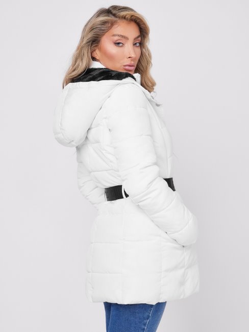 Doudoune Ilene Blanc Pur Guess