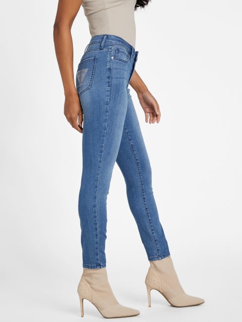 Jean Skinny Taille Mi-haute Guess Eco Brenda Délavé Moyen