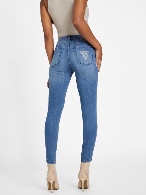 Jean Skinny Taille Mi-haute Guess Eco Brenda Délavé Moyen