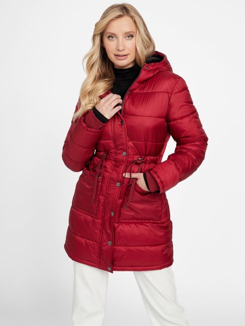 Guess Ebba Veste Matelassée Jus De Betterave Rouge