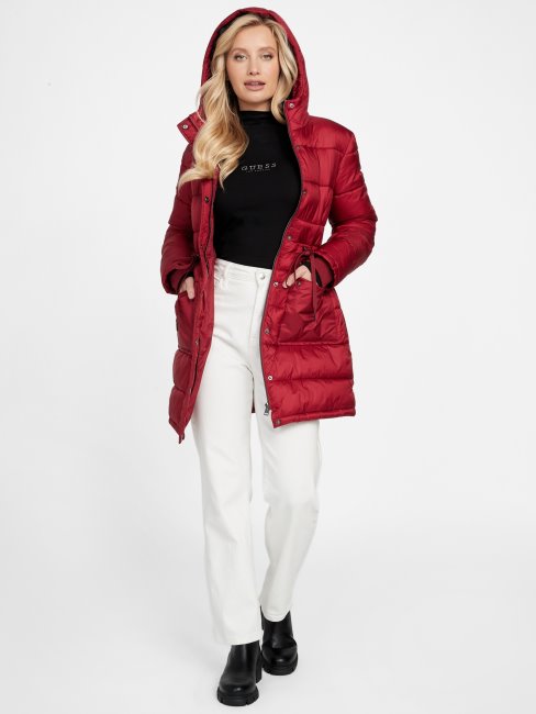 Guess Ebba Veste Matelassée Jus De Betterave Rouge
