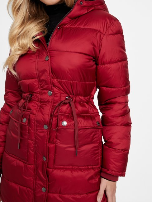 Guess Ebba Veste Matelassée Jus De Betterave Rouge