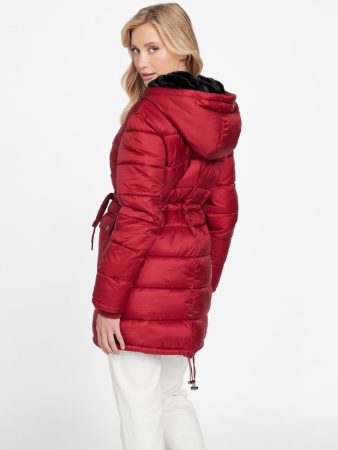 Guess Ebba Veste Matelassée Jus De Betterave Rouge