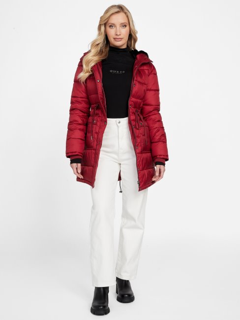 Guess Ebba Veste Matelassée Jus De Betterave Rouge