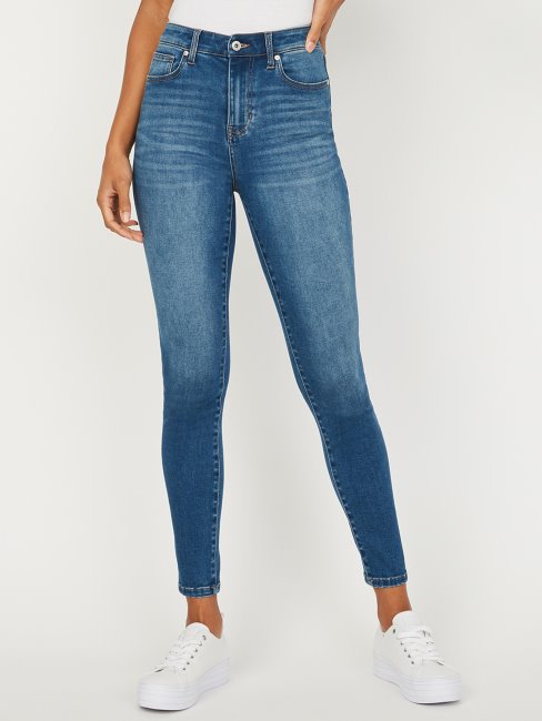 Tamara Jean Skinny Taille Haute Guess Délavé Moyen