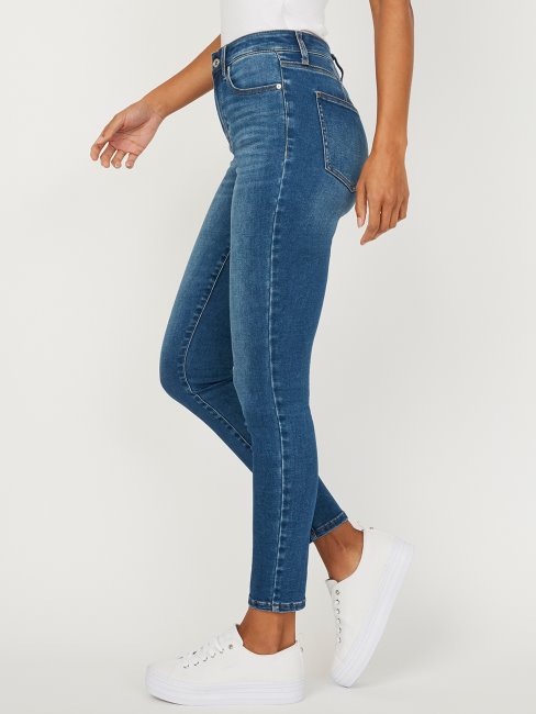 Tamara Jean Skinny Taille Haute Guess Délavé Moyen