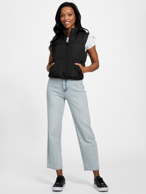 Veste Matelassée Réversible Guess Eco Rane Noir De Jais